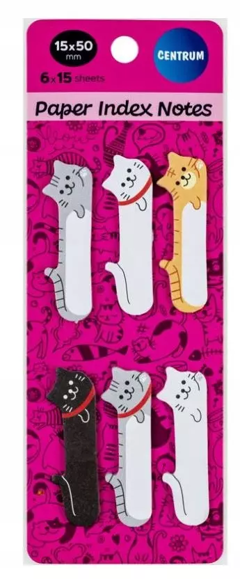 Zakładki indeksujące 50x15mm Cats - Papiernicze i szkolne