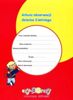 Arkusz obserwacji dziecka 5-letniego - Książki