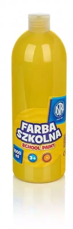 Farba szkolna 1000 ml, żółta