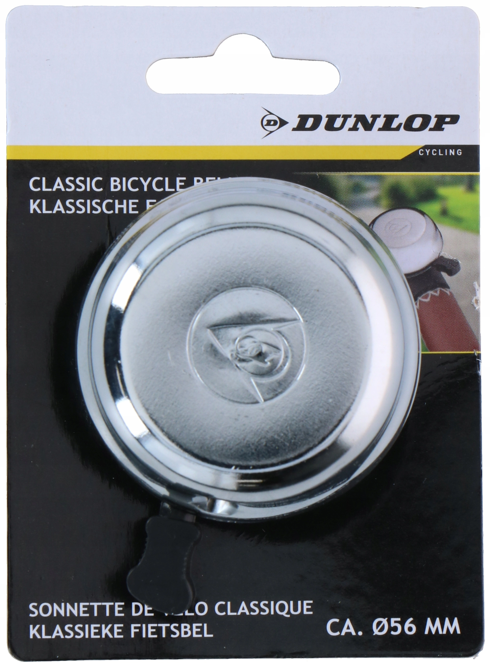 Dzwonek Rowerowy Classic Silver Dunlop 56mm - Zabawki