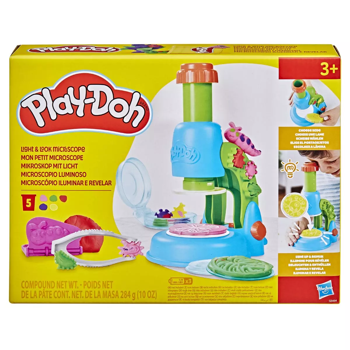 PLAY-DOH Podświetnlany Mikroskop, zabawka kreatywna - Zabawki