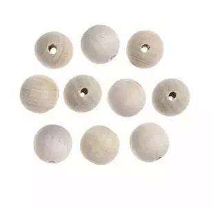 Koraliki drewniane kulki 25mm 10szt - Papiernicze i szkolne