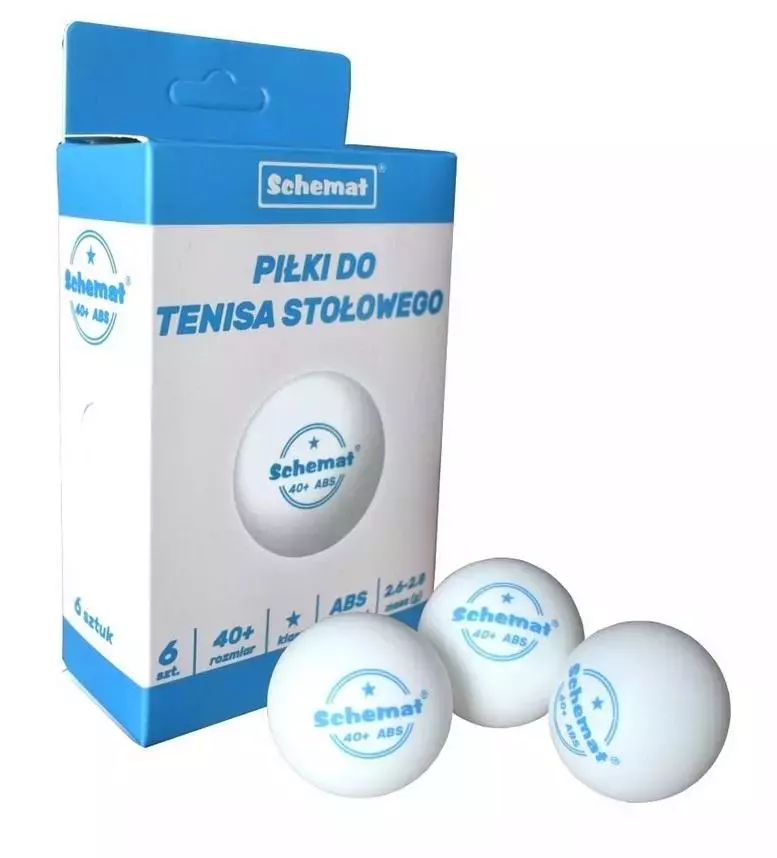 Piłki do tenisa stołowego 40+ ABS 6szt - Zabawki