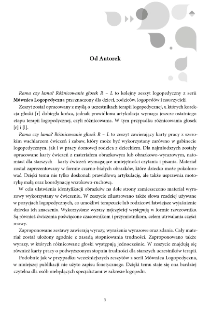 Rama czy lama? Różnicowanie głosek R – L - Książki