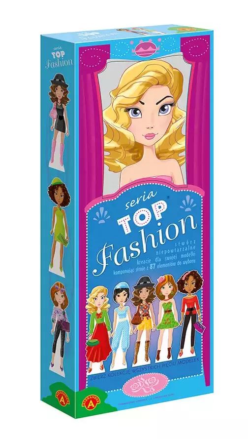 Top Fashion Modelka 3 - Zestaw dla dzieci dziewczynek do tworzenia kreacji