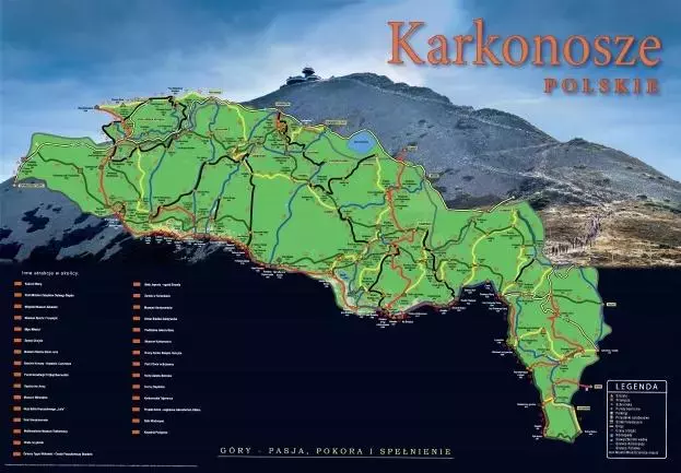 Mapa Zdrapka - Karkonosze polskie - Książki