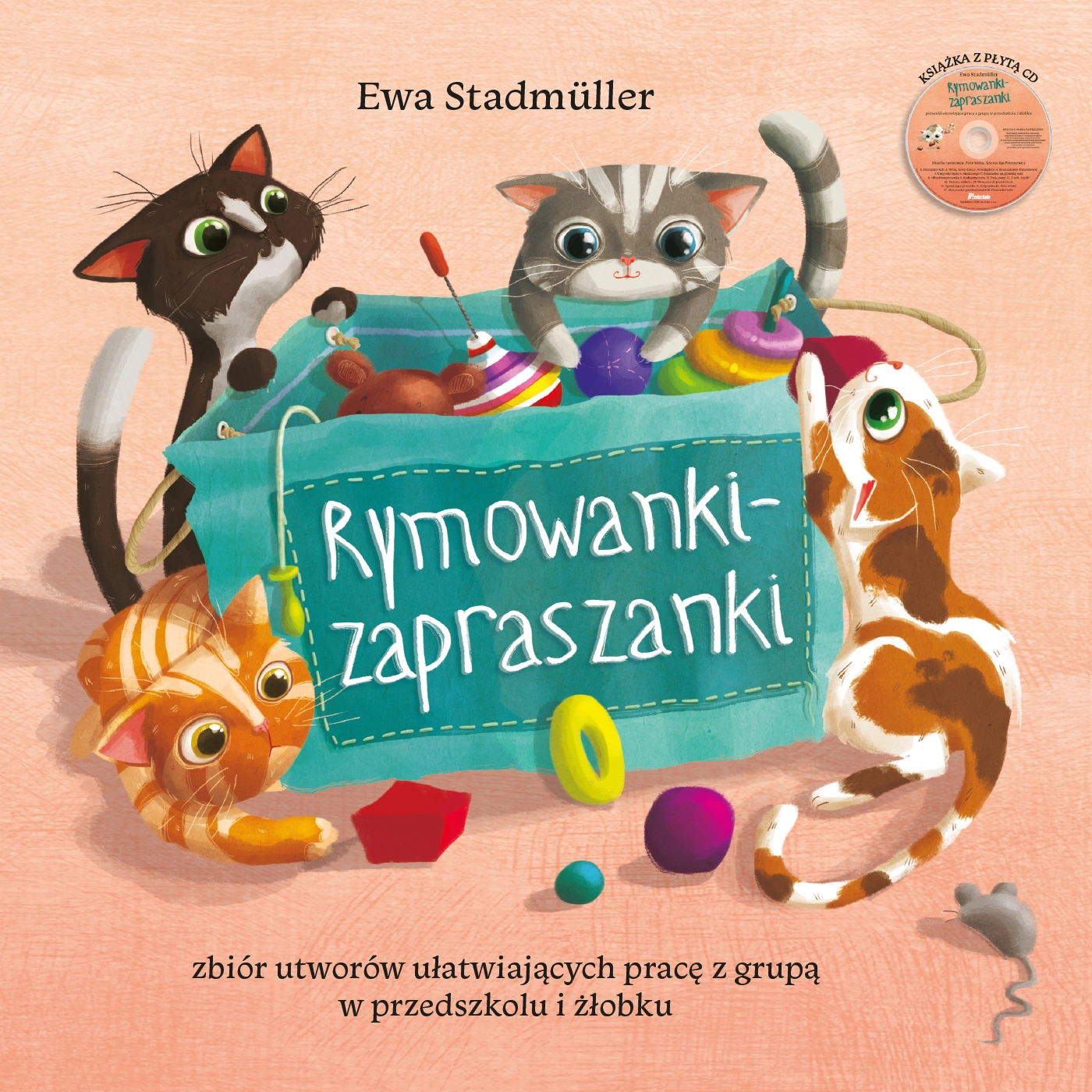 Rymowanki - zapraszanki. Zbiór utworów ułatwiających pracę z grupą w przedszkolu i żłobku + CD - Książki