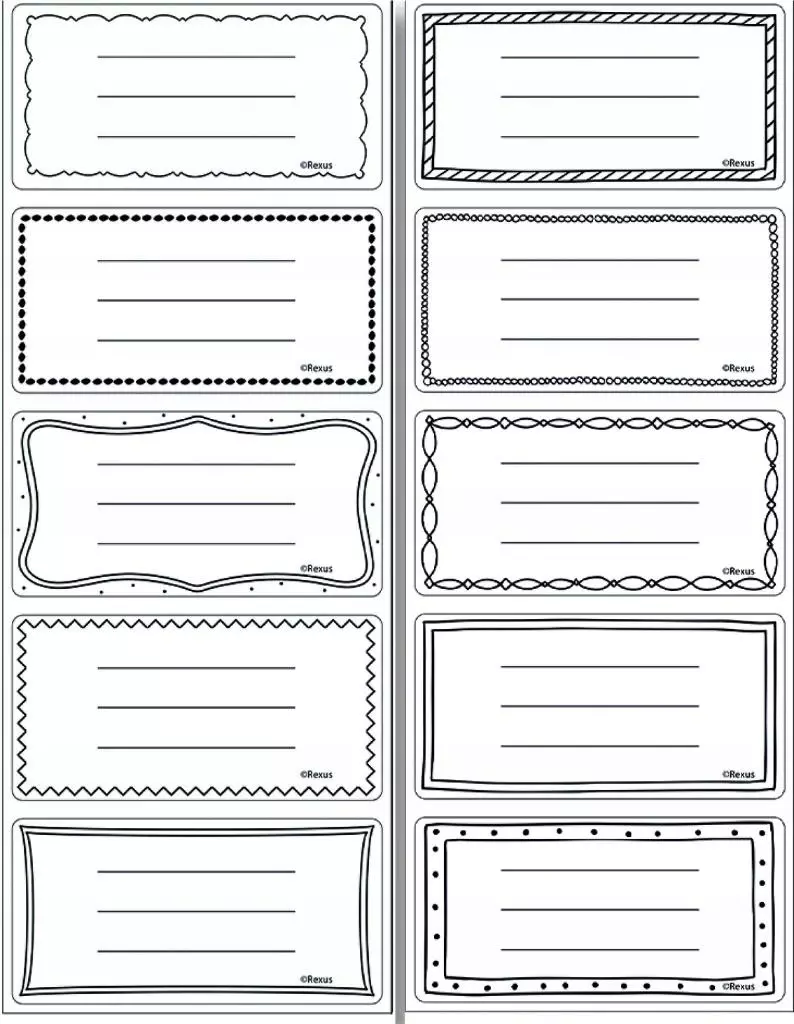 Naklejki na zeszyty pasek Unisex - Książki