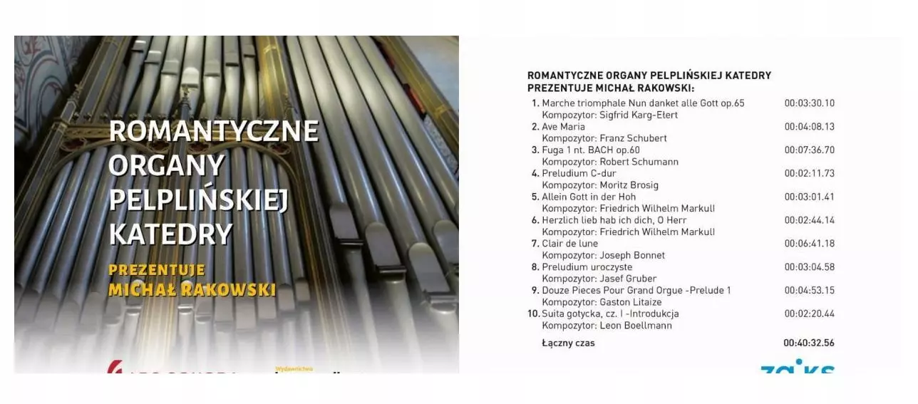 Romantyczne organy pelplińskiej katedry CD - Muzyka