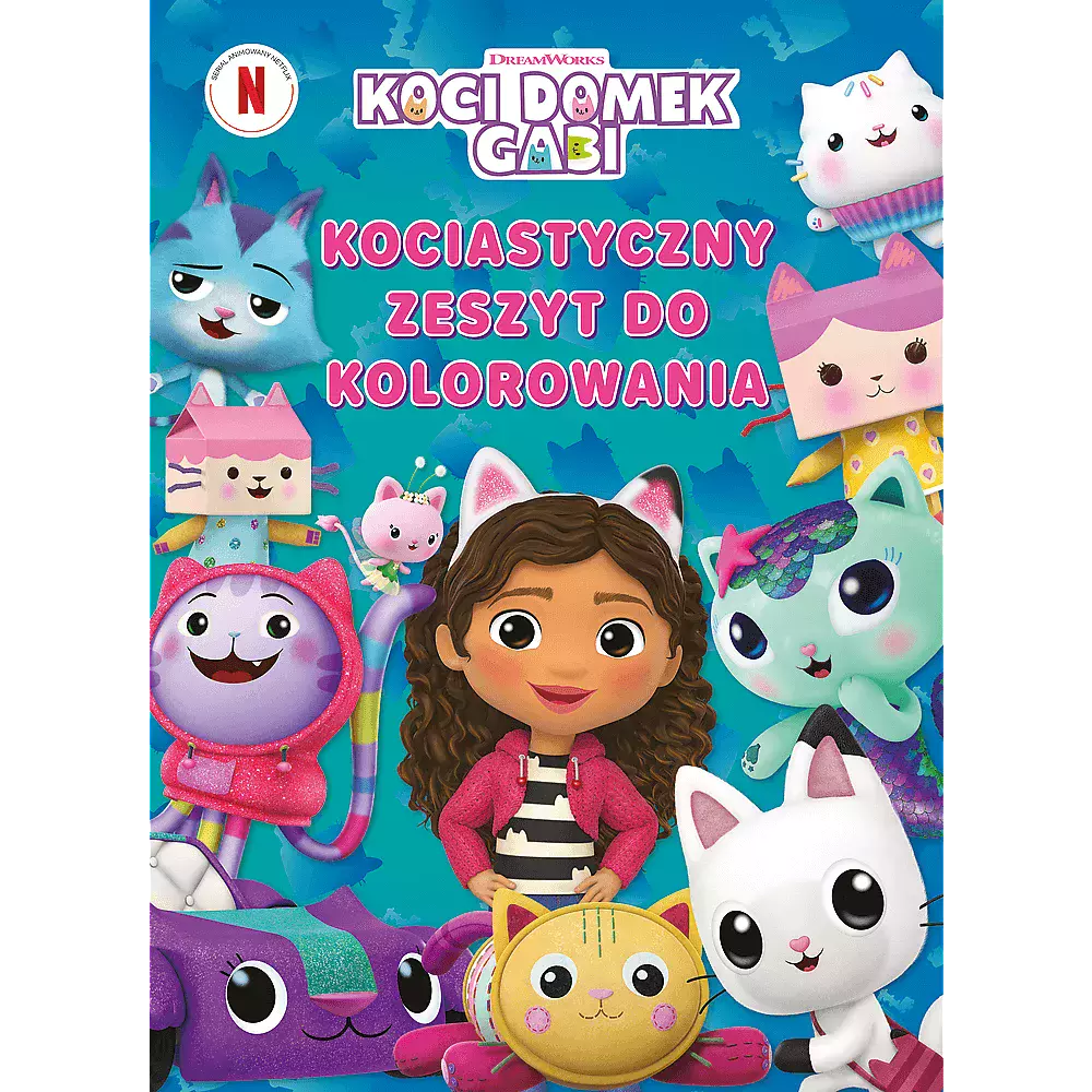 Kociastyczny zeszyt do kolorowania. Koci domek Gabi - Książki