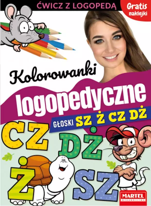 Kolorowanki logopedyczne. Głoski Sz, Ż, Cz, Dż - Książki