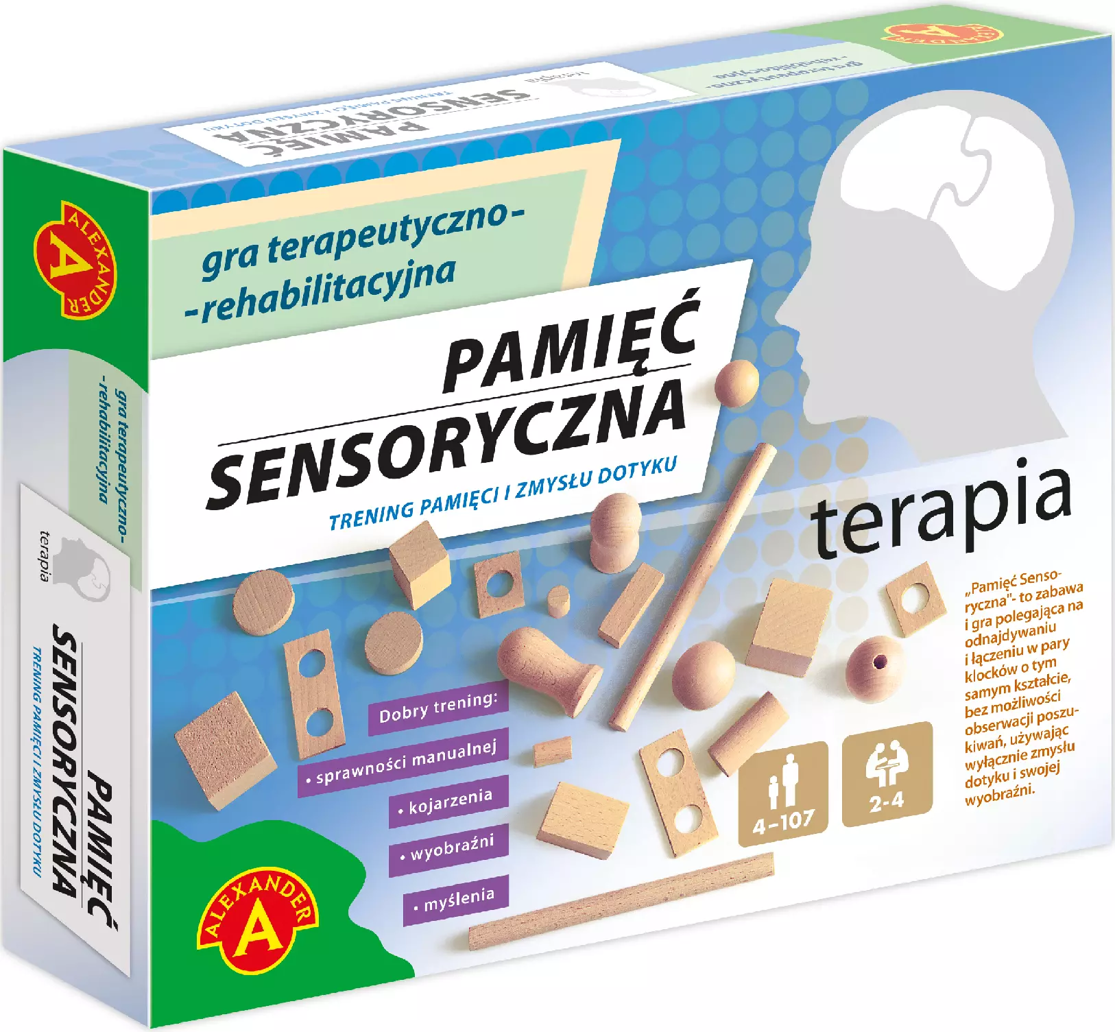 Gra terapeutyczno-rehabilitacyjna. Terapia. Pamięć sensoryczna - Gry