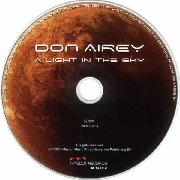 A Light In The Sky, CD - Muzyka