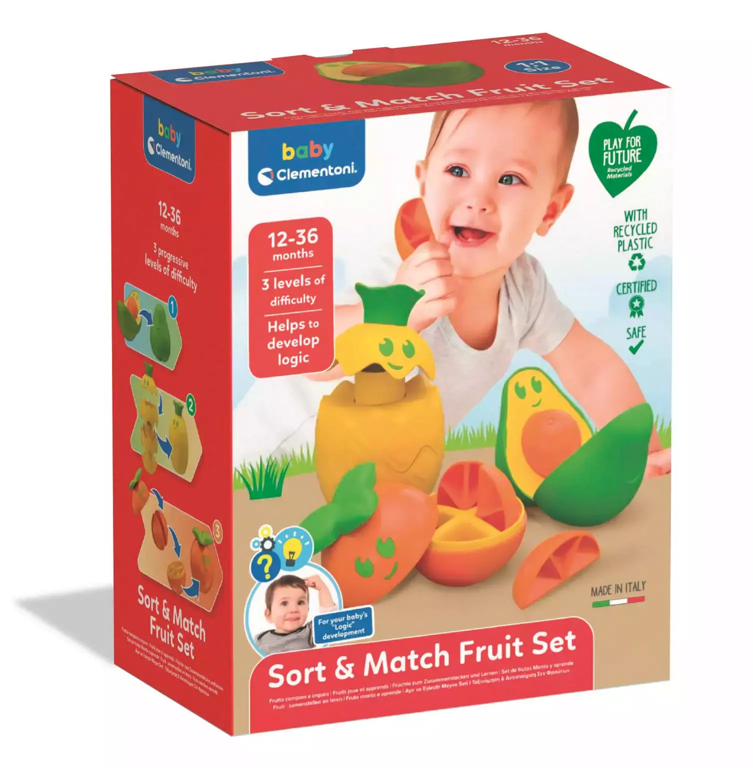 Owocowa układanka. Zabawka logiczna - Zabawki