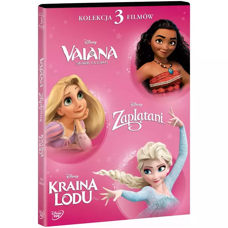 Disney Księżniczki. Vaiana / Zaplątani / Kraina Lodu, DVD - Filmy