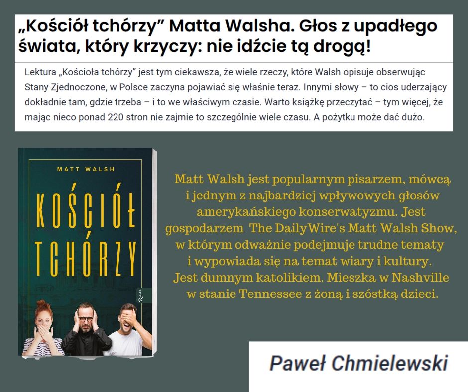 Kościół tchórzy - Książki