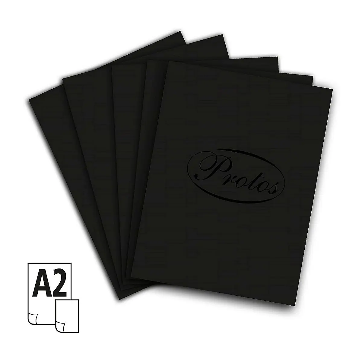 Brystol A2 CZARNY 20k [mm:] 430x610 Protos - Papiernicze i szkolne
