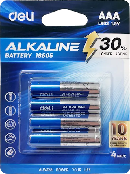 Bateria alkaliczna LR03 AAA 4 szt. - Papiernicze i szkolne