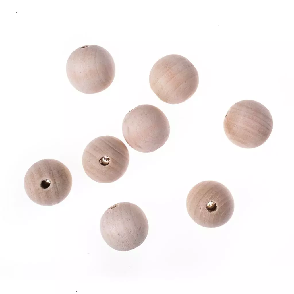 Koraliki drewniane kulki 30mm 8szt - Papiernicze i szkolne