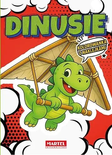 Kolorowanka komiksowa Dinusie z naklejkami - Książki
