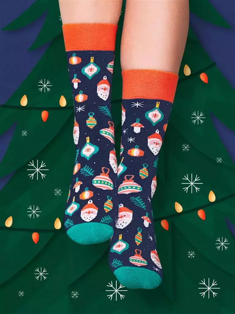 Skarpety długie Bombki 43-46 - Mama i dziecko