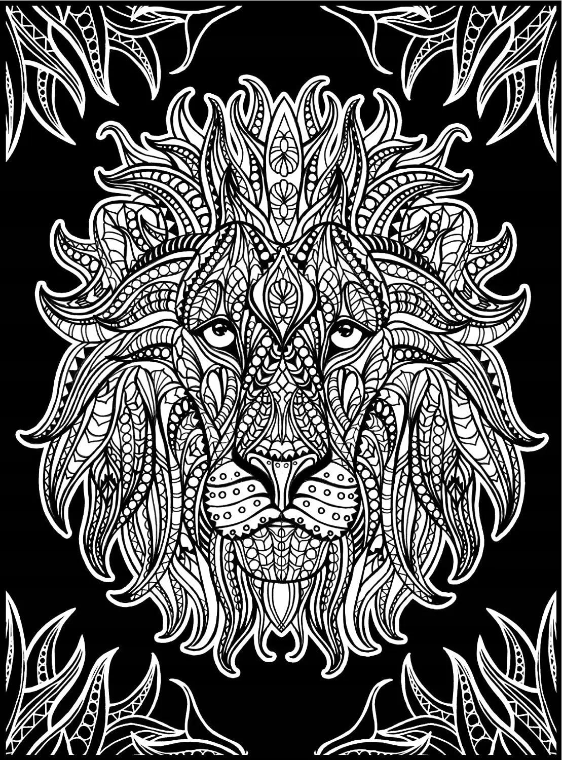 WELWETOWY OBRAZEK DO POKOLOROWANIA LEW 1156 - Zabawki