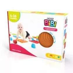 Maty sensoryczne z klockami Soft BiBi 20 el. - Zabawki