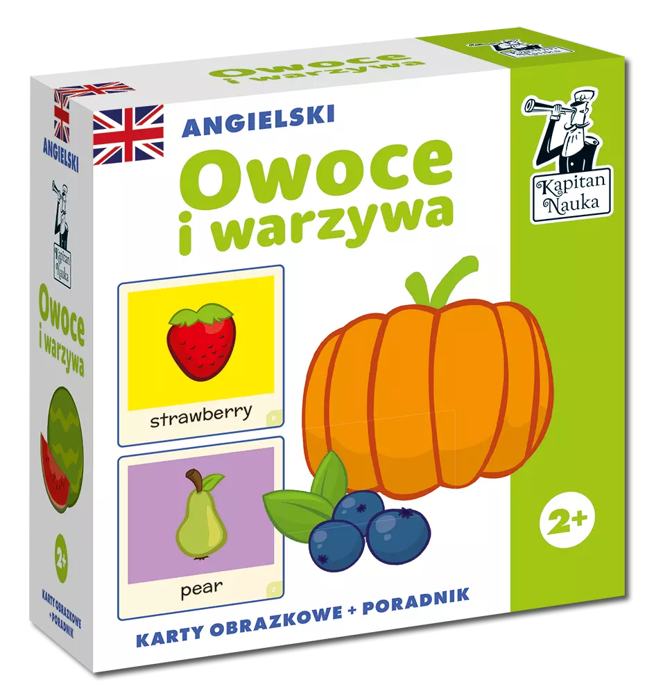 Angielski. Owoce i warzywa. Karty obrazkowe + poradnik - Gry