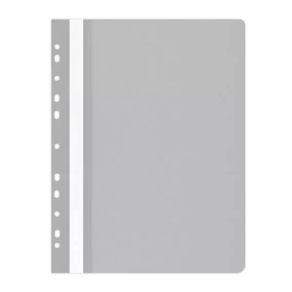 Skoroszyt OFFICE PRODUCTS PP A4 miękki 100/170mikr.wpinany, szary p25 - Papiernicze i szkolne