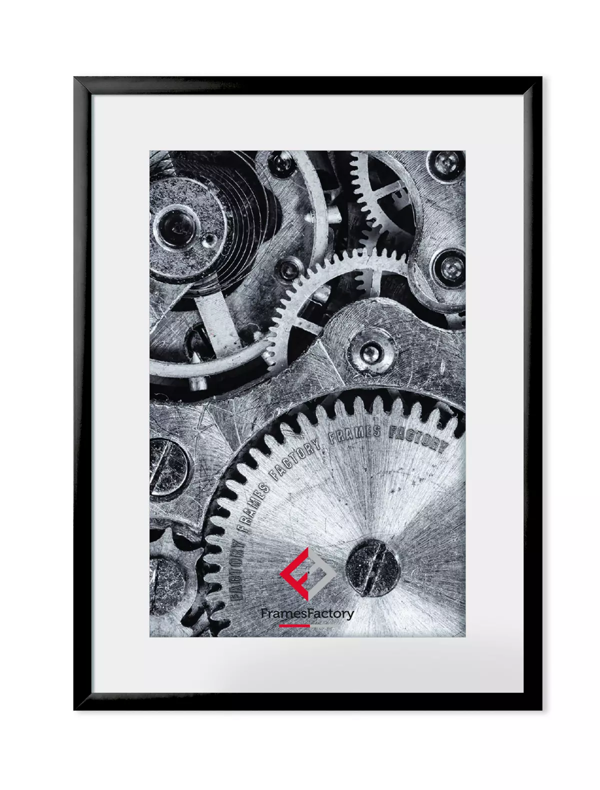 Ramka aluminiowa z plexi 21x29 cm, czarna - Papiernicze i szkolne