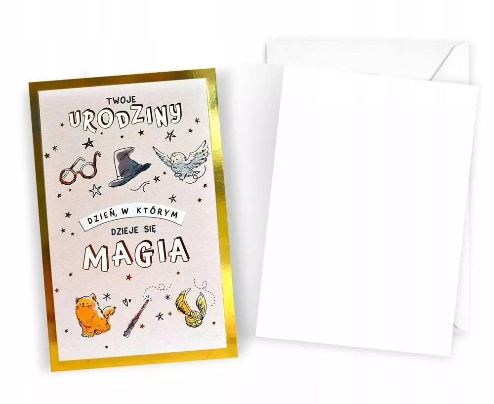 Karnet urodziny Harry Potter - Papiernicze i szkolne