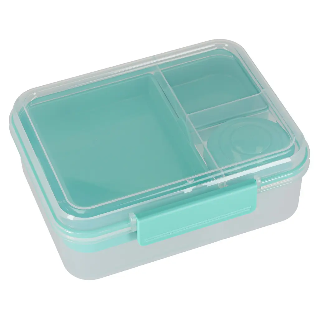 Lunch box śniadaniówka pudełko śniadaniowe z przegródkami dzielone 2200ml miętowe - Elektronika i akcesoria