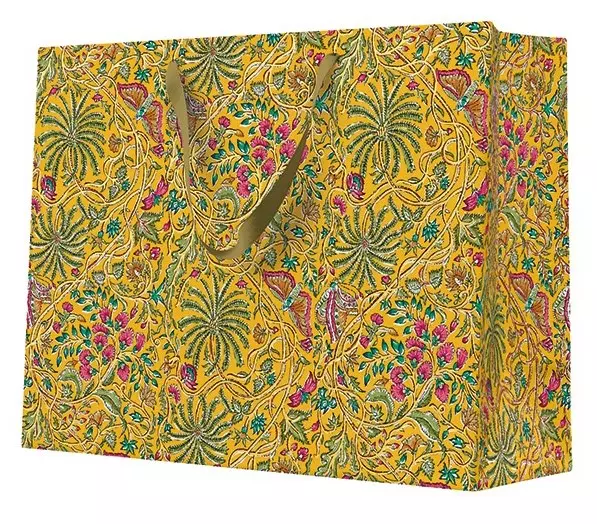 Torebka prezentowa Etniczny ogród, pozioma duża - Papiernicze i szkolne