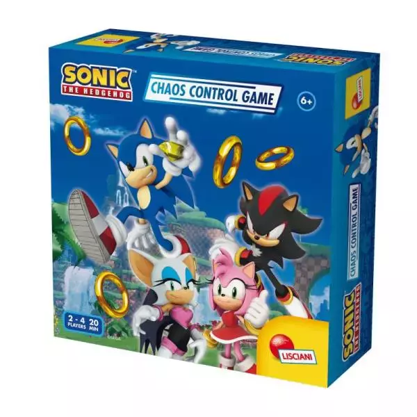 Lisciani Sonic Chaos Control Game - Gioco Da Tavolo Ufficiale Con Personaggi Sonic - Tabellone, Pedine, Spinner - Per Famiglie E Bambini 3+ Anni - 100361