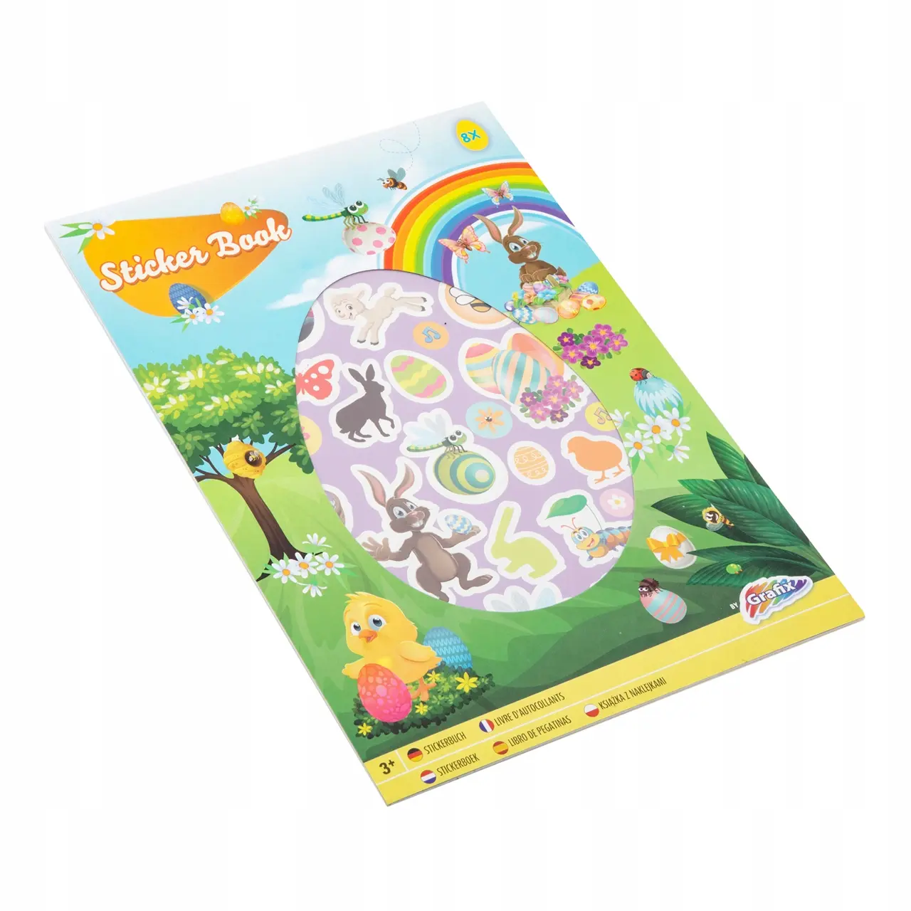 Książka z naklejkami wielkanocnymi A4 - 8 arkuszy - Zabawki