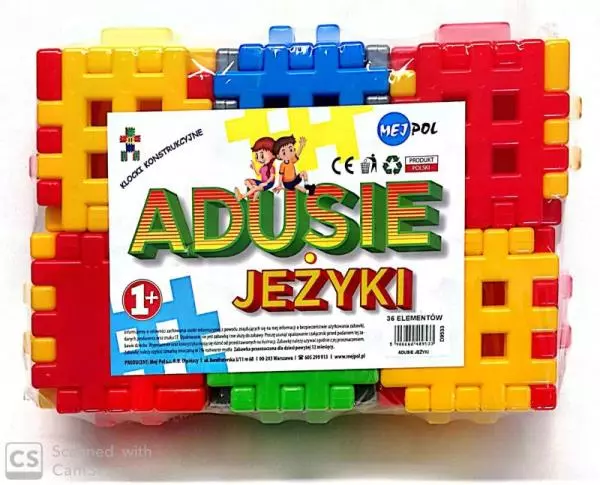 Klocki Jeżyki 36 elementów