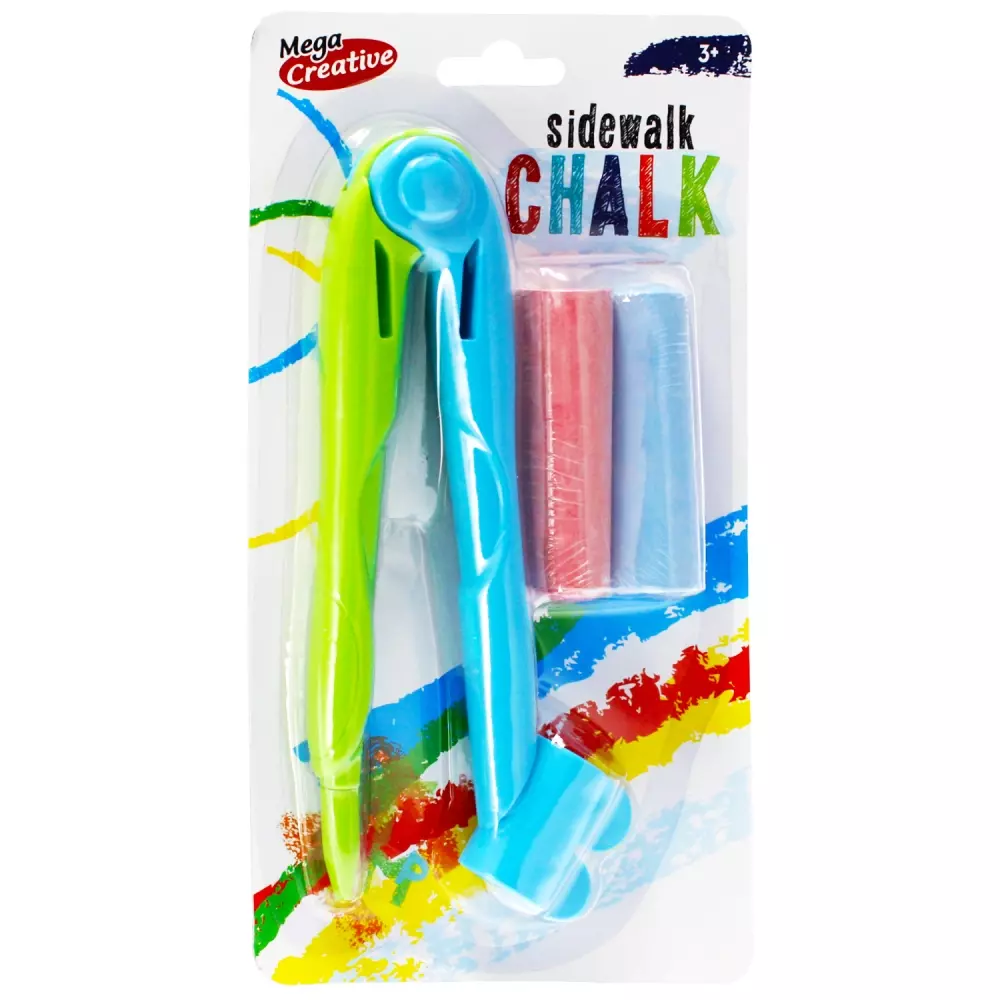 Kreda do malowania z akcesoriami, 2 kolory - Papiernicze i szkolne