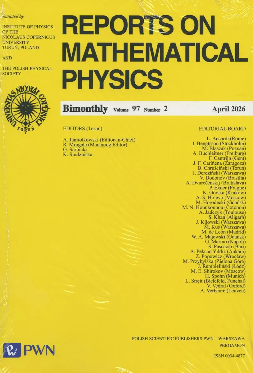 Reports On Mathematical Physics 97/2 2026 - Książki
