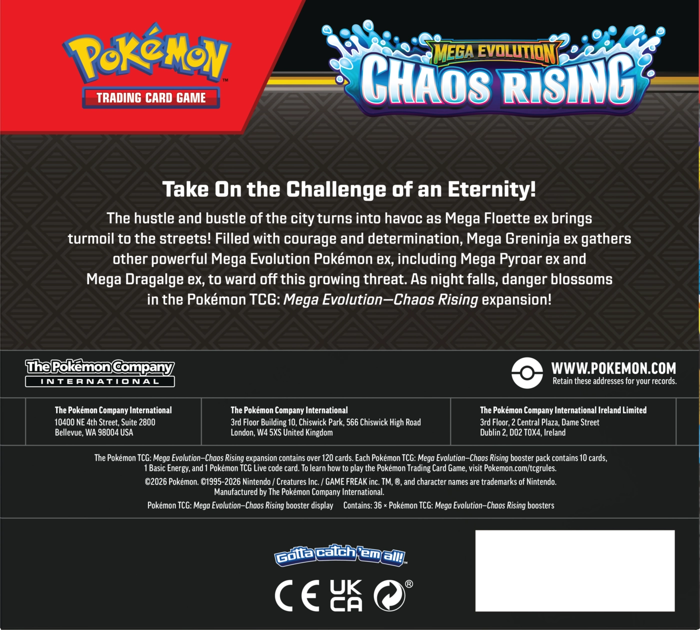 Pokémon TCG. Mega Evolution. Chaos Rising - Gry