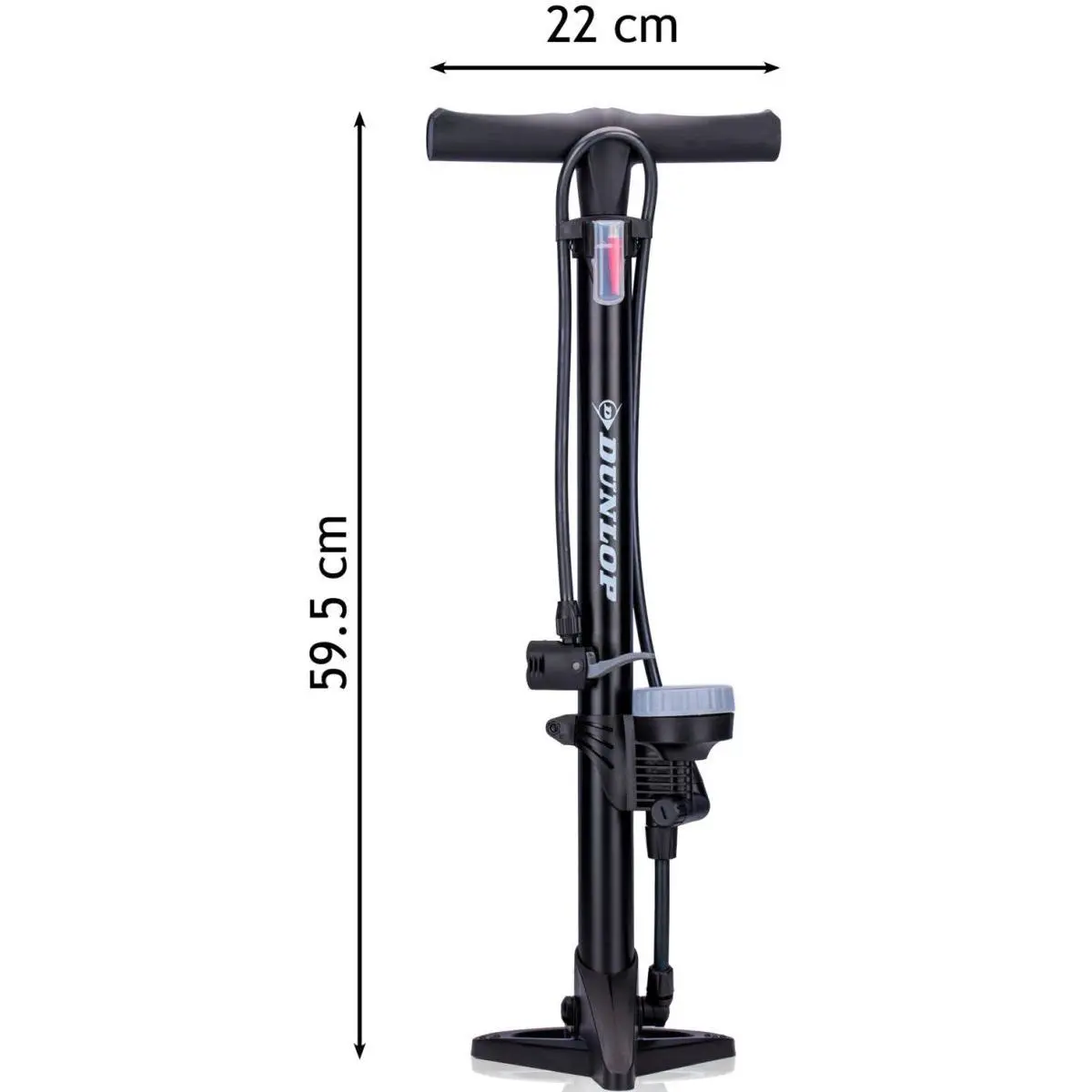 Pompka Warsztatowo - Rowerowa 160Psi (11Bar) z Manometrem Dunlop - Elektronika i akcesoria