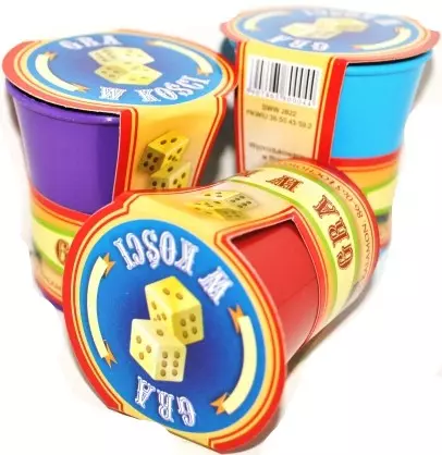 Zestaw do gry w kości, mix kolorów - Gry