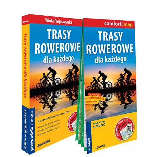 Trasy rowerowe dla każdego 2w1: przewodnik + mapa - Książki
