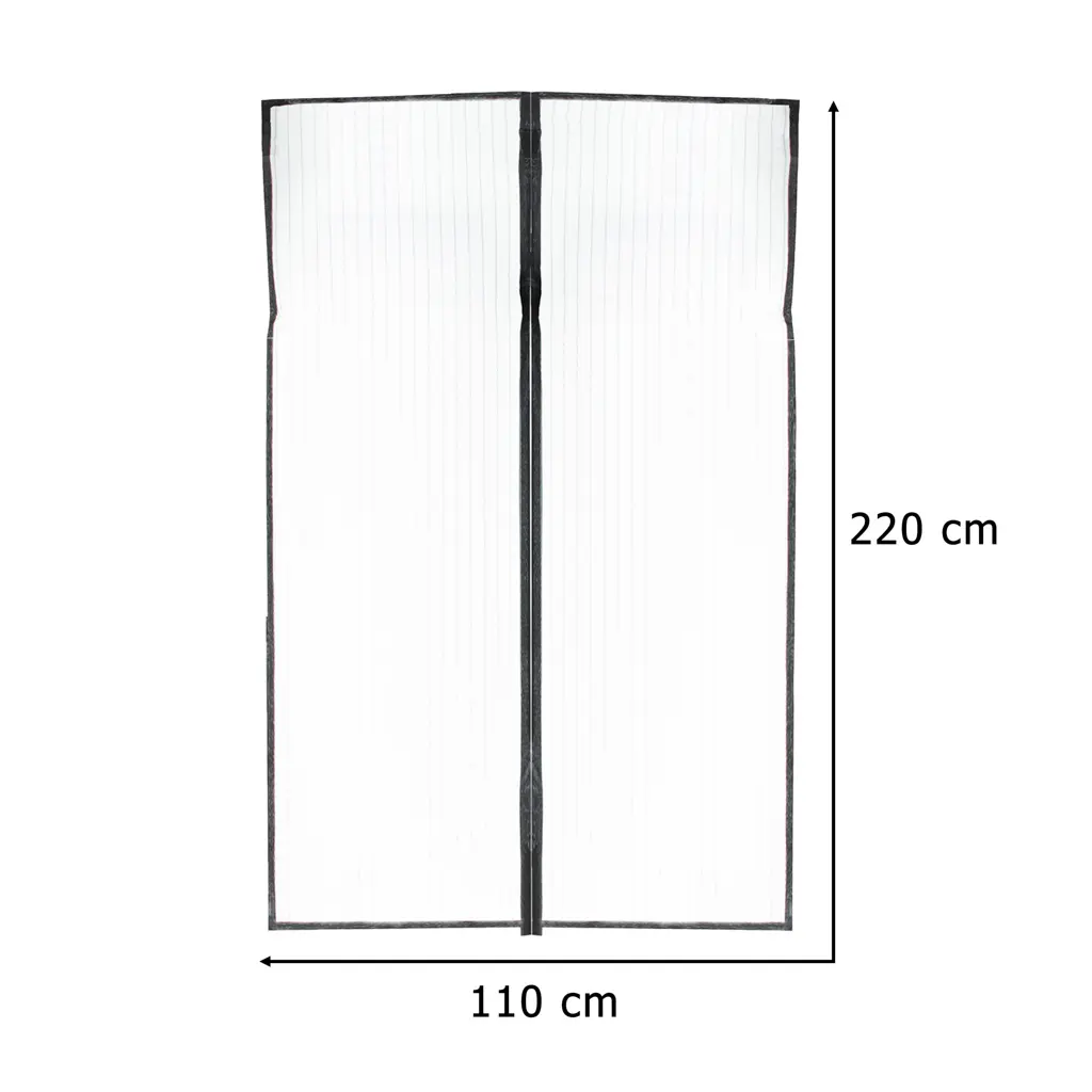 Moskitiera siatka magnetyczna LUARO na drzwi solidna mocny magnes 110x220cm - Elektronika i akcesoria