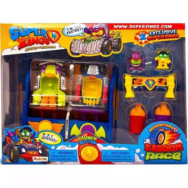 Super Zings. Zestaw wyścigowy Kaboom City - Zabawki