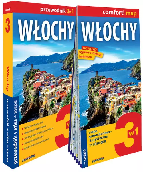 Włochy przewodnik 3w1 przewodnik + atlas + mapa - Książki
