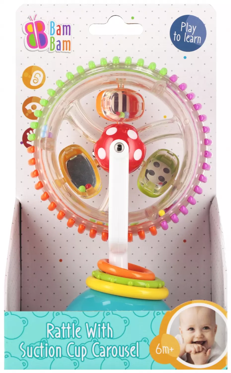 Zabawka Na Przyssawkę Karuzela Bam Bam 569046 - Zabawki