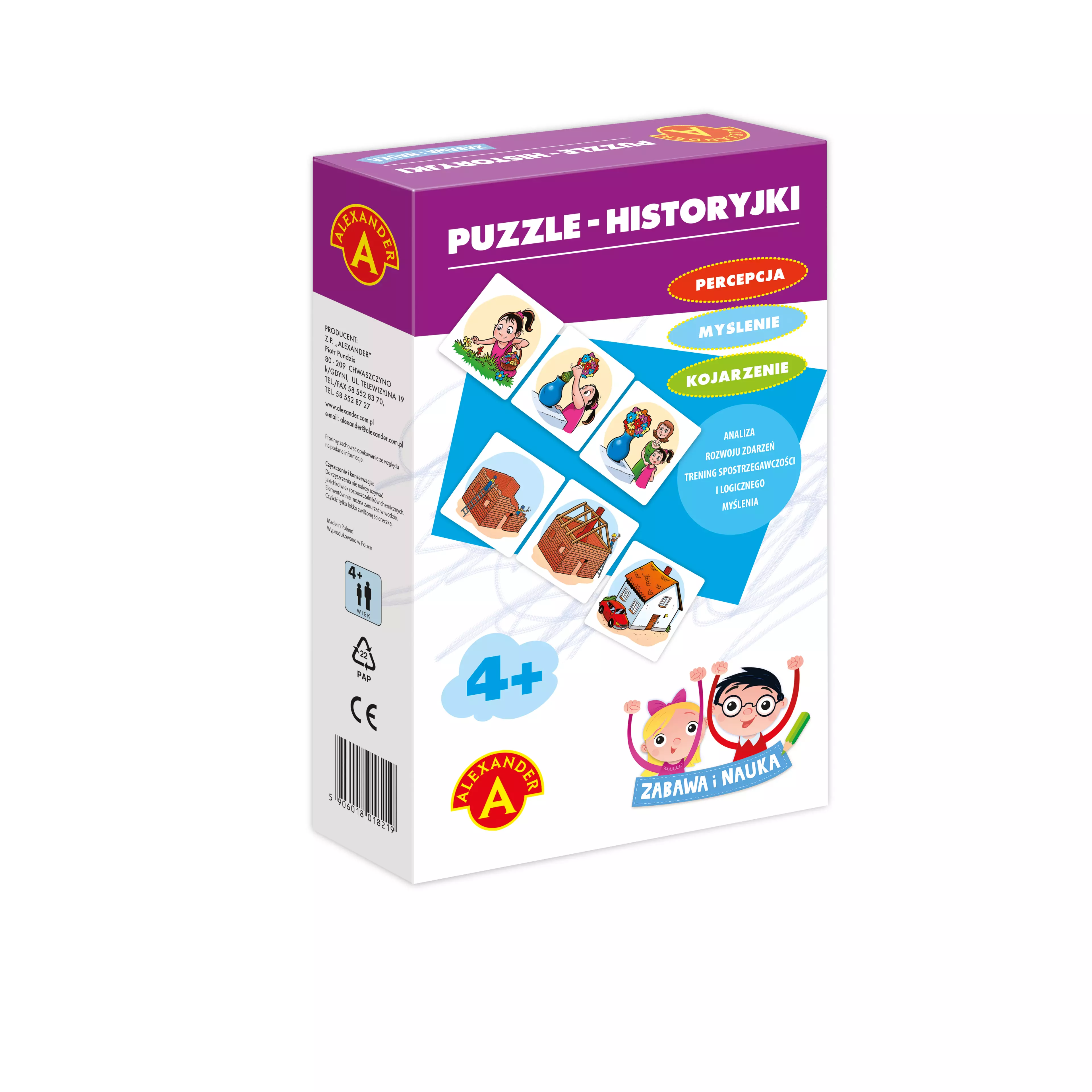 Zabawa i nauka. Puzzle 30 elementów. Historyjki - Puzzle