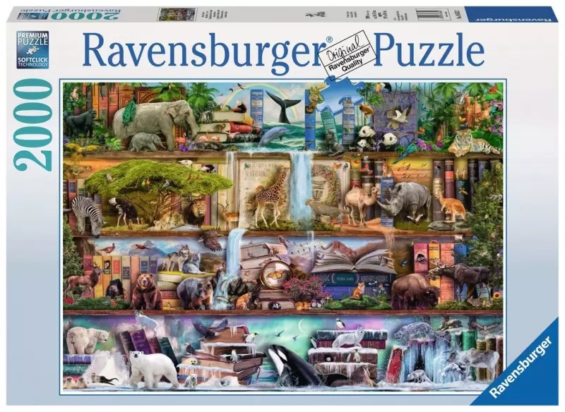 Puzzle 2000 elementów. Królestwo dzikich zwierząt