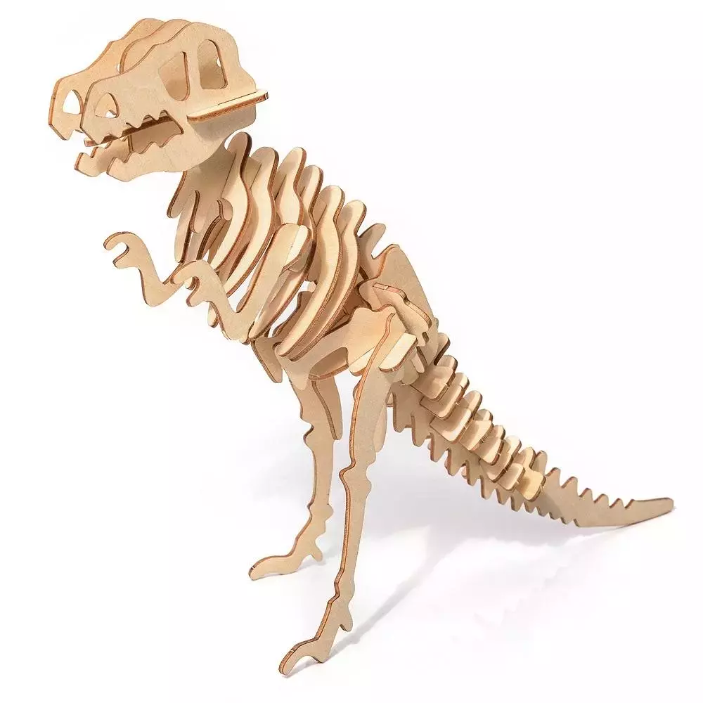 Puzzle drewniane Model 3D T-Rex - Zabawki
