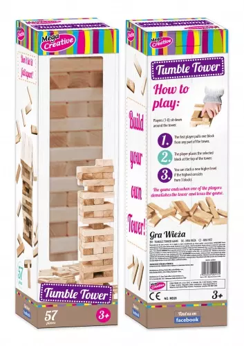 Drewniana wieża Mega Creative - Gry